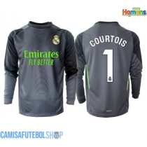 Camisa de time de futebol Real Madrid Thibaut Courtois #1 Goleiro Replicas 3º Equipamento 2025-26 Manga Comprida